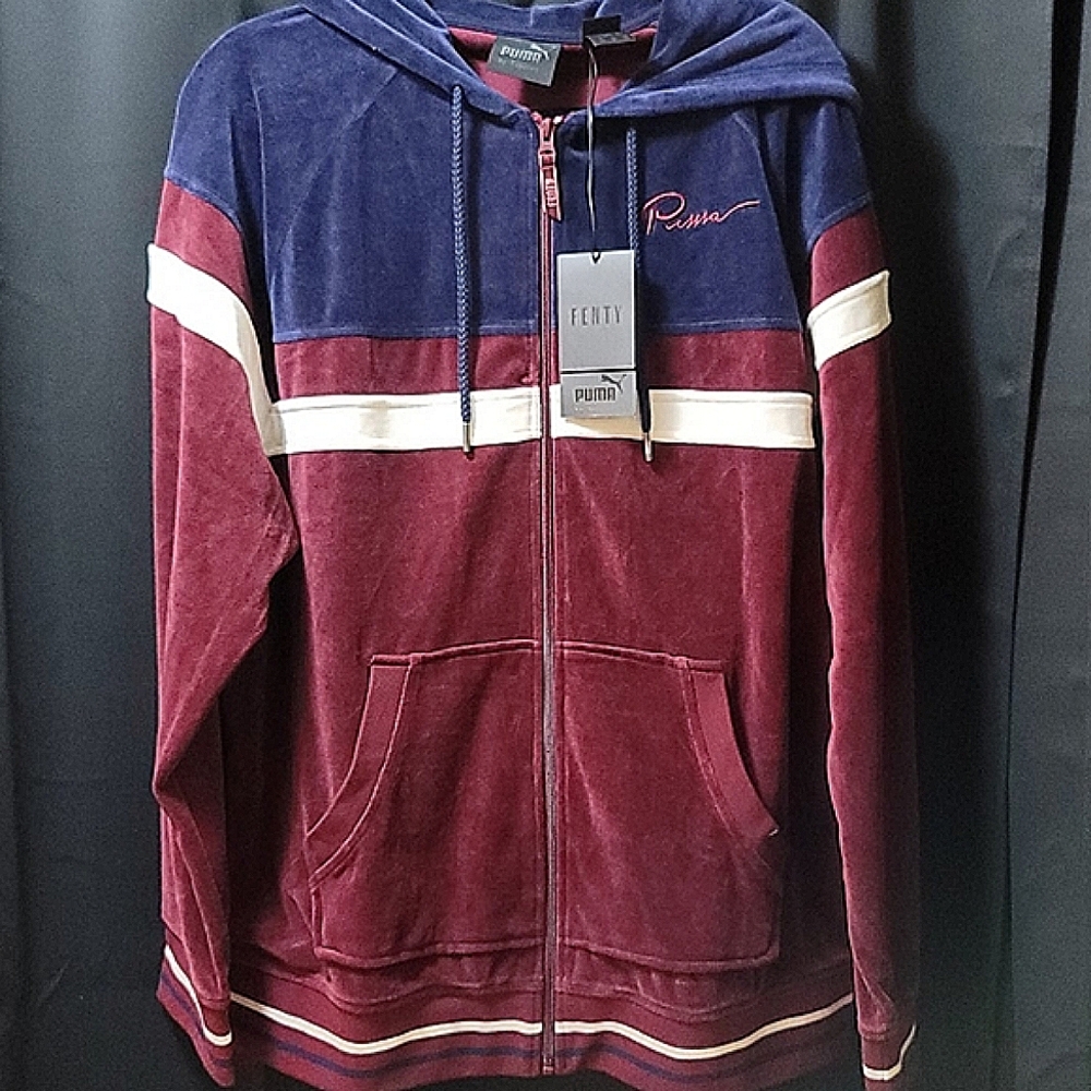 *FINAL PRICE* Puma By Rihanna Fenty Velour Hooded Track Jacket